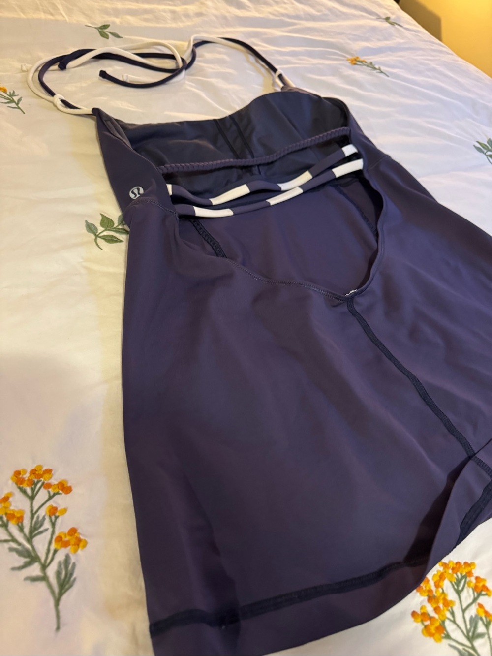lululemon athletica Y2K vintage Align Halter Cadet Blue size: 8 - Picture 9 of 9